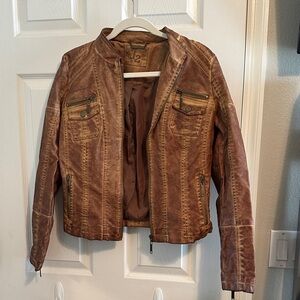 JuJu Brown Leather Jacket